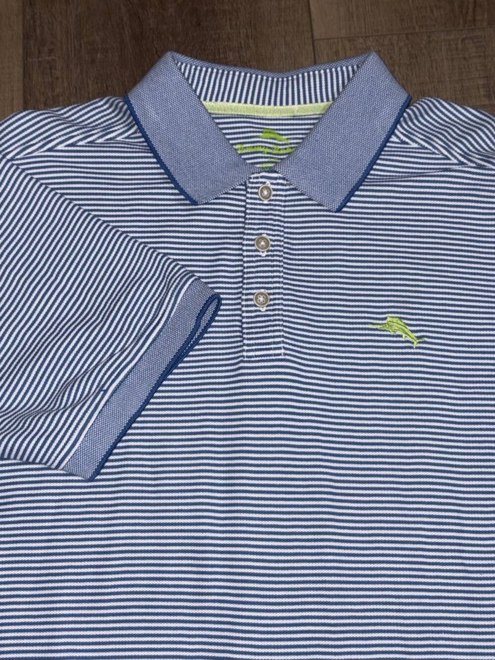 Tommy Bahama Short Sleeve Polo Shirt Men's Large Blue
